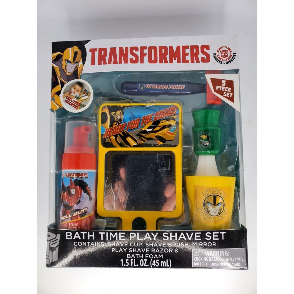 Transformers 5-PC Bath Time Play Set With Play‎ Razor And Mirror